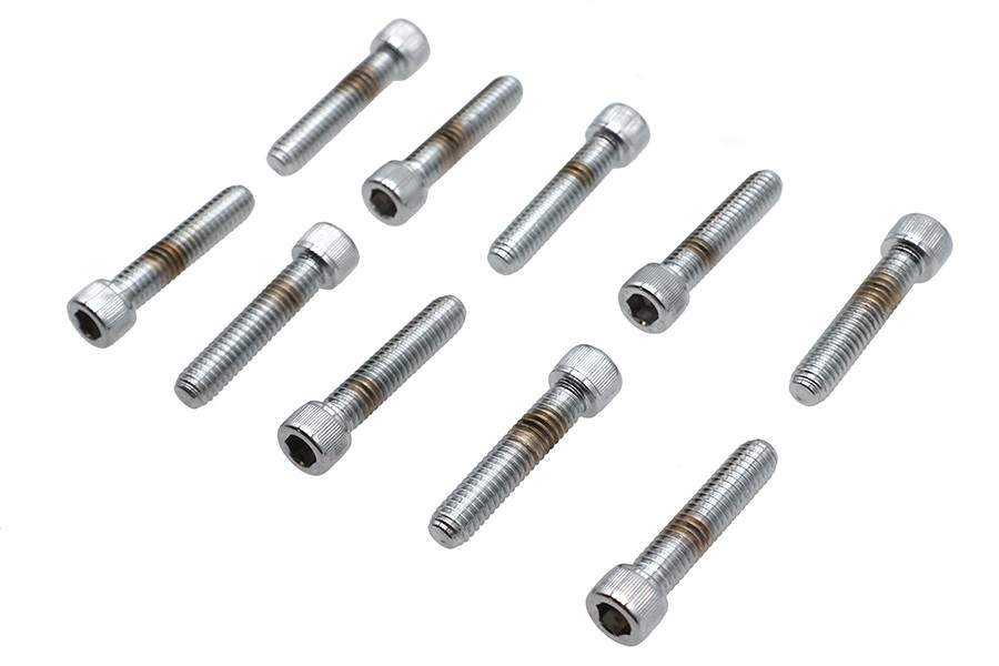 Colony #SHC-971 - Allen Socket Cap Bolt Knurled Chrome 5/16 inch X 1-1/2 inch