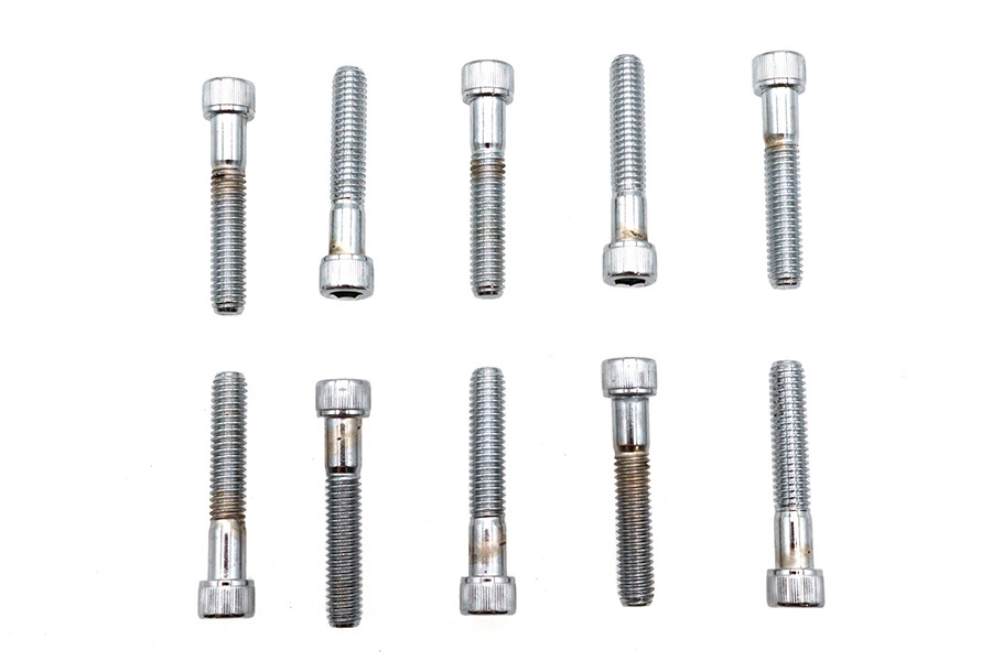 Colony #SHC-972 - Allen Socket Cap Bolt Knurled Chrome 5/16-18 inch X 1-3/4 in
