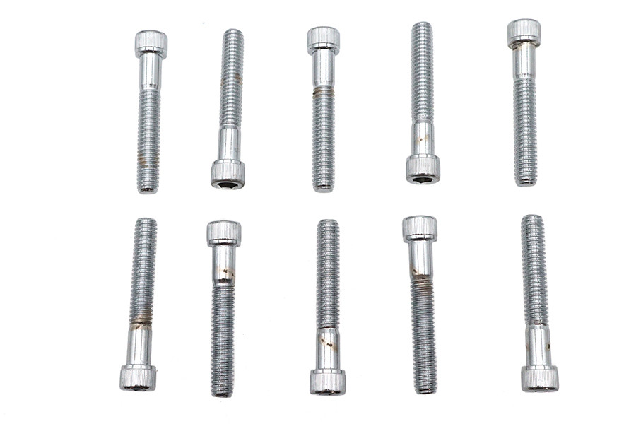 Colony #SHC-973 - Allen Socket Cap Bolt Knurled Chrome 5/16-18 inch X 2 inch