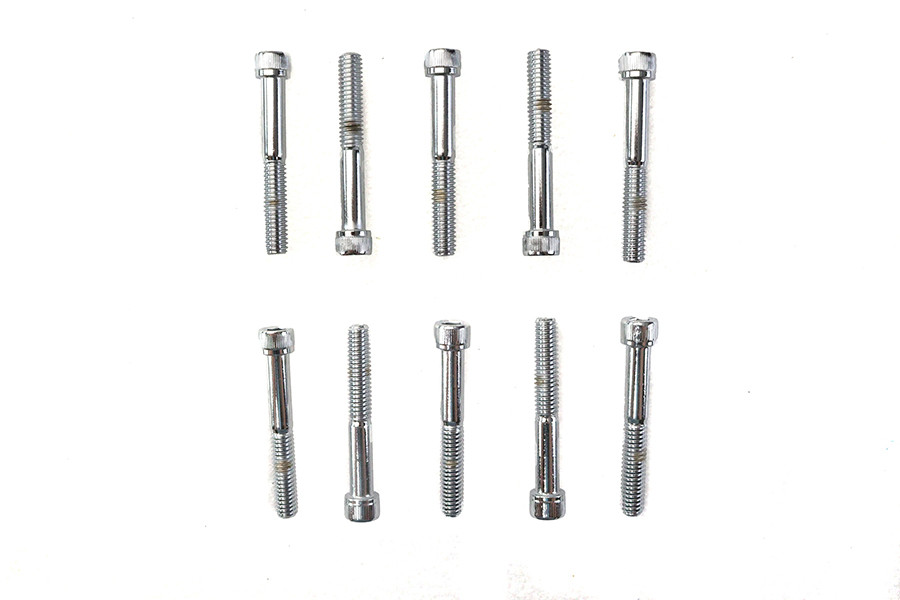 Colony #SHC-974 - Allen Socket Cap Bolt Knurled Chrome 5/16-18 inch X 2-1/4 in