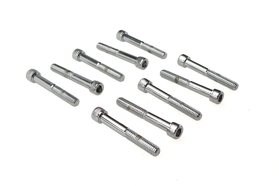 Colony #SHC-974 - Allen Socket Cap Bolt Knurled Chrome 5/16-18 inch X 2-1/4 in