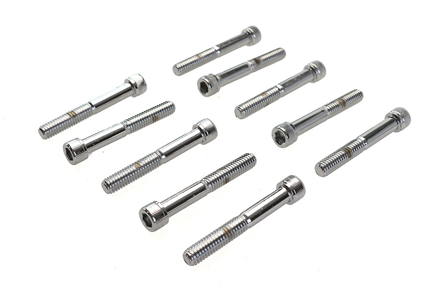 Colony #SHC-974 - Allen Socket Cap Bolt Knurled Chrome 5/16-18 inch X 2-1/4 in
