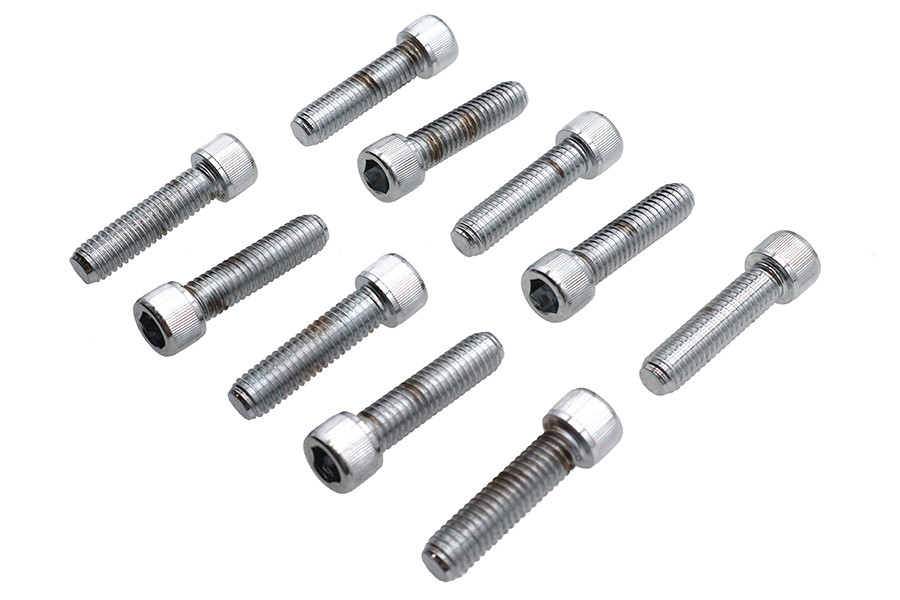 Colony #SHC-984 - Allen Socket Cap Bolt Knurled Chrome 3/8 inch X 1-1/2 inch