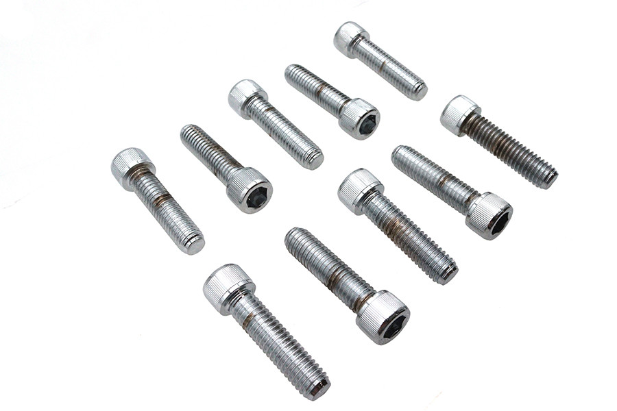 Colony #SHC-984 - Allen Socket Cap Bolt Knurled Chrome 3/8 inch X 1-1/2 inch