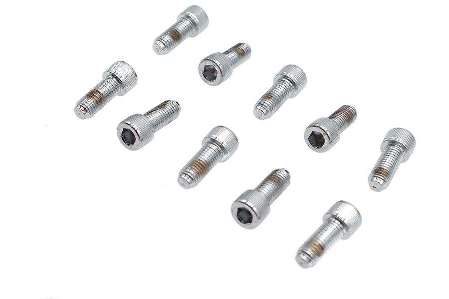 Colony #SHC-907 - Allen Socket Cap Bolt Knurled Chrome 1/4 inch x 5/8 inch