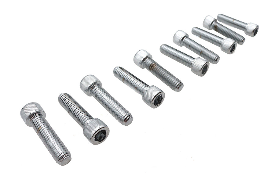 Colony #SHC-932 - Allen Socket Cap Bolt Knurled Chrome 3/8 inch X 1-1/2 inch