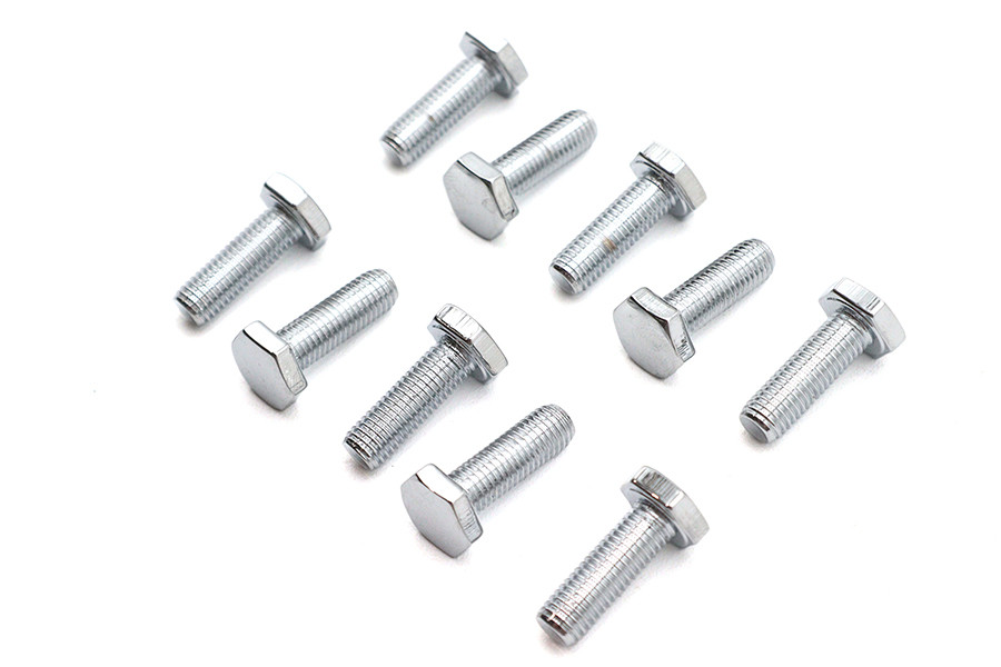 Colony #HHC-651 - Hex Cap Bolts Chrome 1/4 inch-28 X 3/4 inch