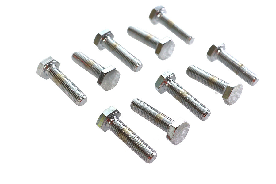 Colony #HHC-653 - Hex Cap Bolts Chrome 1/4 inch-28 X 1 inch