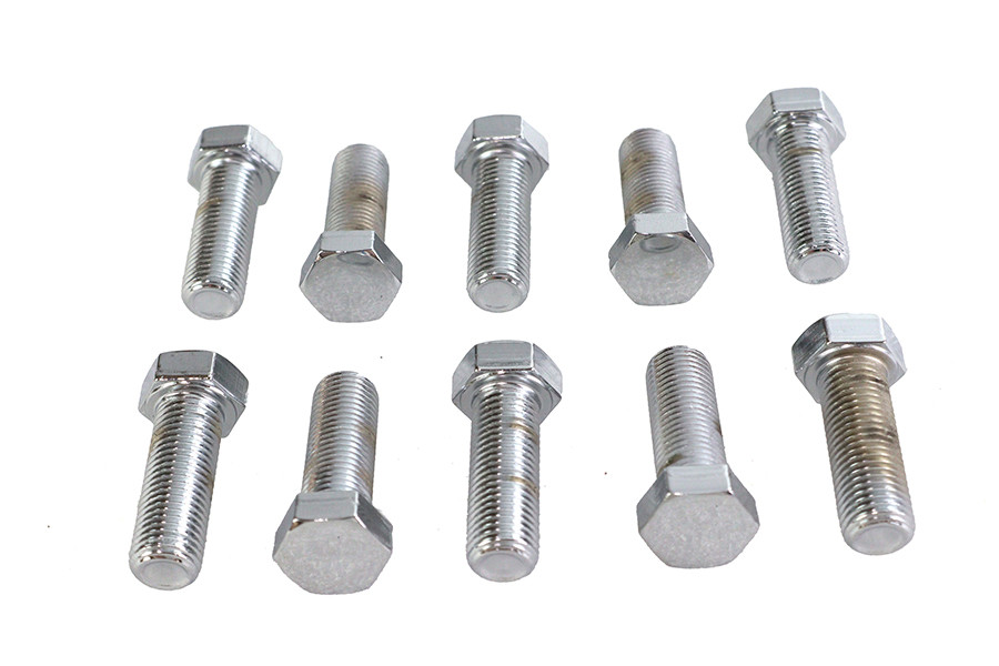 Colony #HHC-675 - Hex Cap Bolts Chrome 7/16 inch x 1-1/4 inch