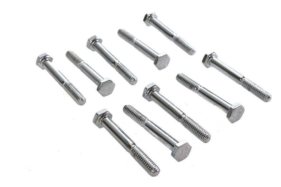 Colony #HHC-607 - Hex Cap Bolts Chrome 1/4 inch x 2 inch