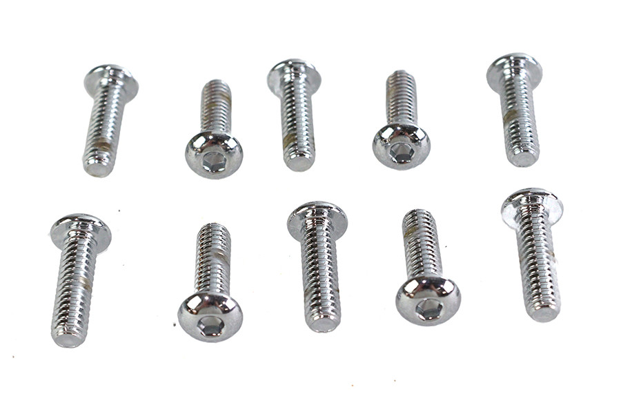 Colony #BHC-831 - Allen Button Head Screws Chrome 1/4 inch X 7/8 inch