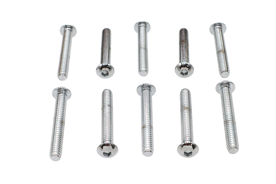 Gardner-Westcott #13222 - Allen Button Head Screws Chrome 1/4 inch X 1-3/4 inch