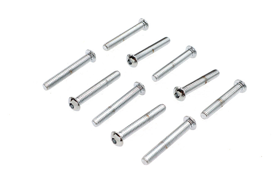 Gardner-Westcott #13222 - Allen Button Head Screws Chrome 1/4 inch X 1-3/4 inch