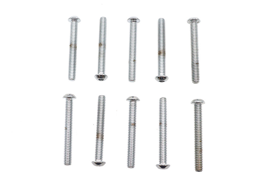 Colony #BHC-837 - Allen Button Head Screws Chrome 1/4 inch X 2 inch