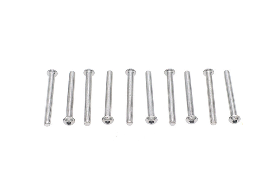 Colony #BHC-839 - Allen Button Head Screws Chrome 1/4 inch X 2-1/2 inch