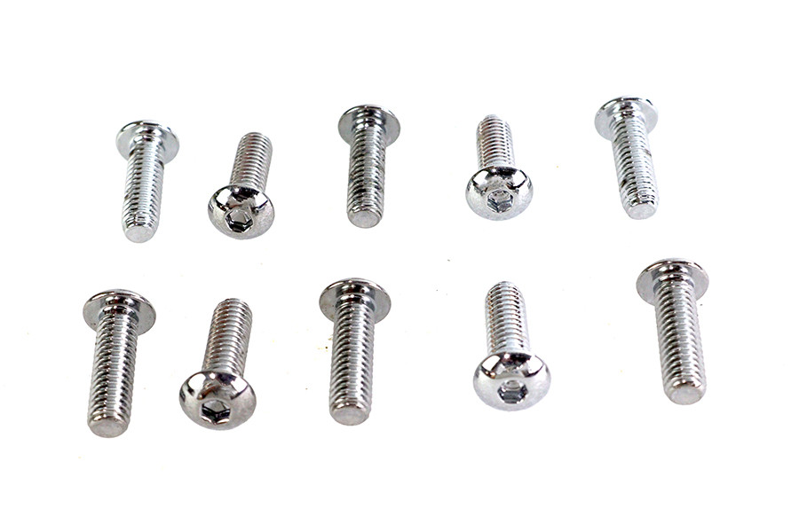 Colony #BHC-843 - Allen Button Head Screws Chrome 5/16 inch X 1 inch