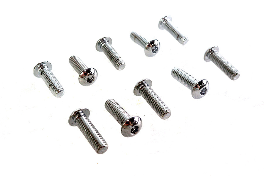 Colony #BHC-843 - Allen Button Head Screws Chrome 5/16 inch X 1 inch