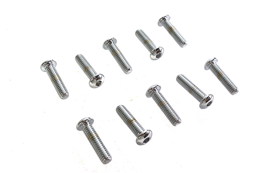 Colony #BHC-844 - Allen Button Head Screws Chrome 5/16 inch X 1-1/4 inch