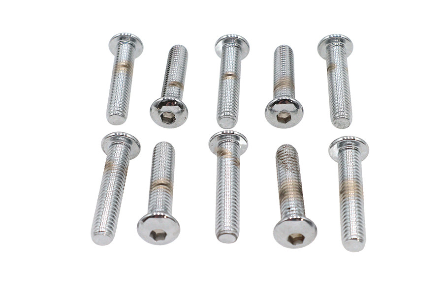 Colony #BHC-845 - Allen Button Head Screws Chrome 5/16 inch X 1-1/2 inch