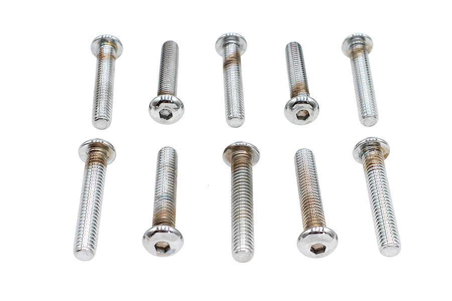 Colony #BHC-846 - Allen Button Head Screws Chrome 5/16 inch X 1-3/4 inch