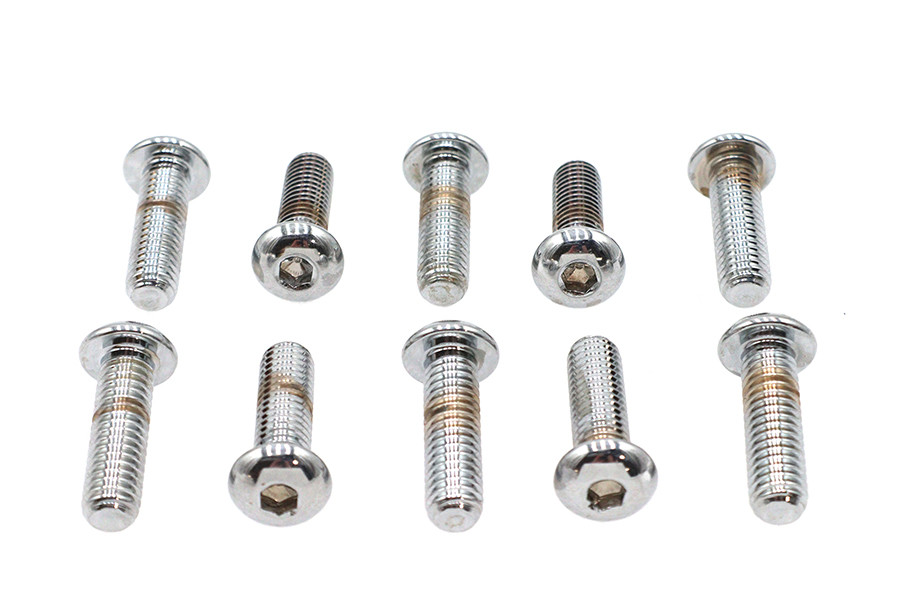 Colony #BHC-851 - Allen Button Head Screws Chrome 3/8 inch X 1-1/4 inch
