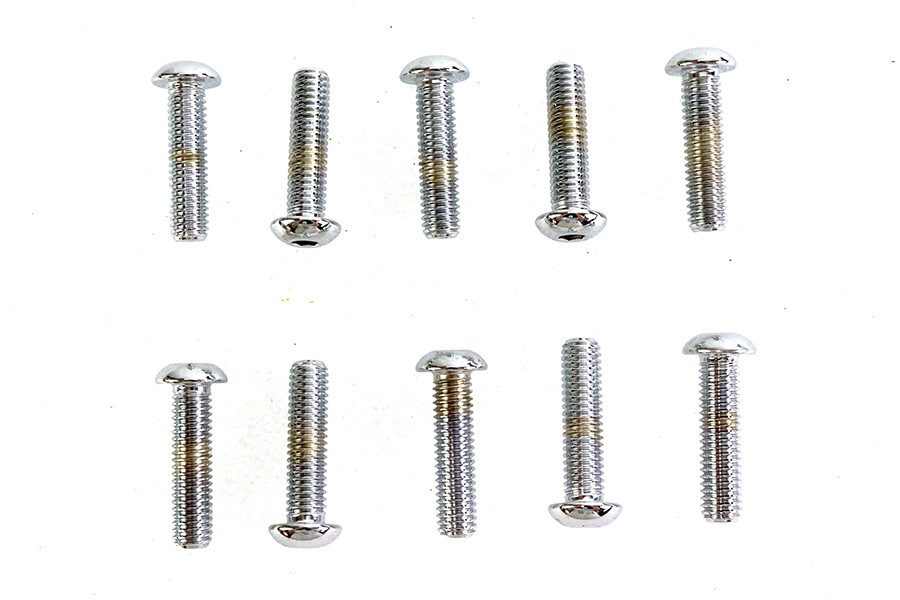 Colony #BHC-852 - Allen Button Head Screws Chrome 3/8 inch X 1-1/2 inch