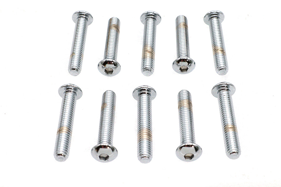 Gardner-Westcott #13340 - Allen Button Head Screws Chrome 3/8 inch X 2 inch