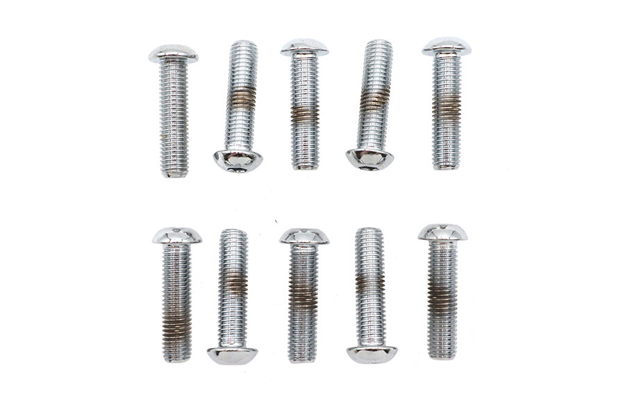 Colony #BHC-810 - Allen Button Head Screws Chrome 1/4 inch X 1 inch