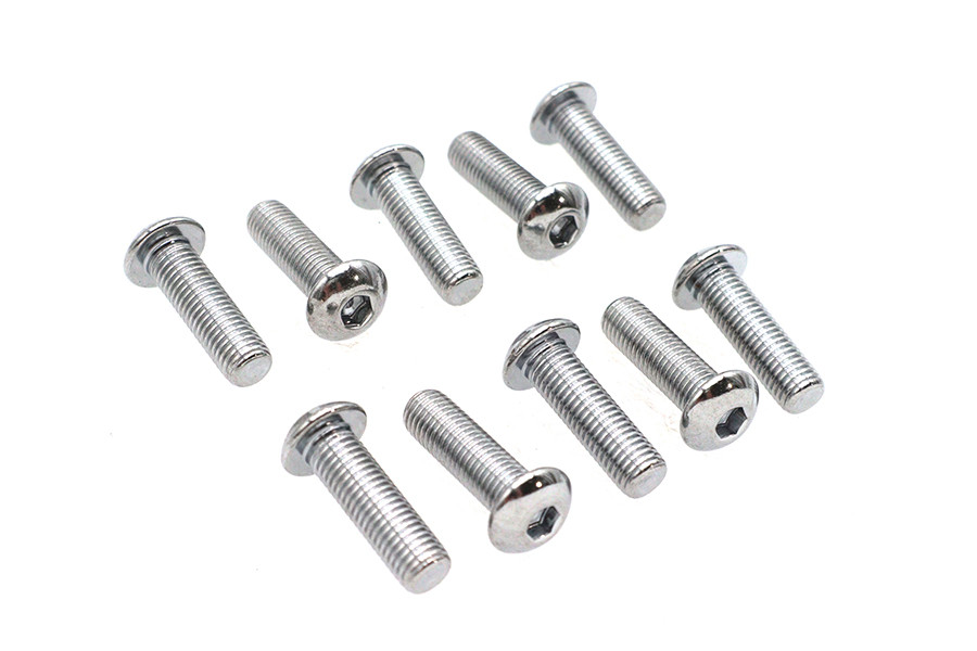 Colony #BHC-814 - Allen Button Head Screws Chrome 5/16 inch X 1 inch