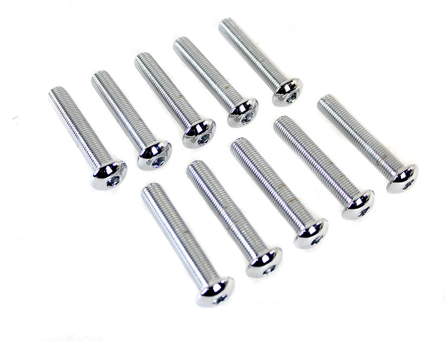 Colony #BHC-824 - Allen Button Head Screws Chrome 3/8 inch X 2 inch