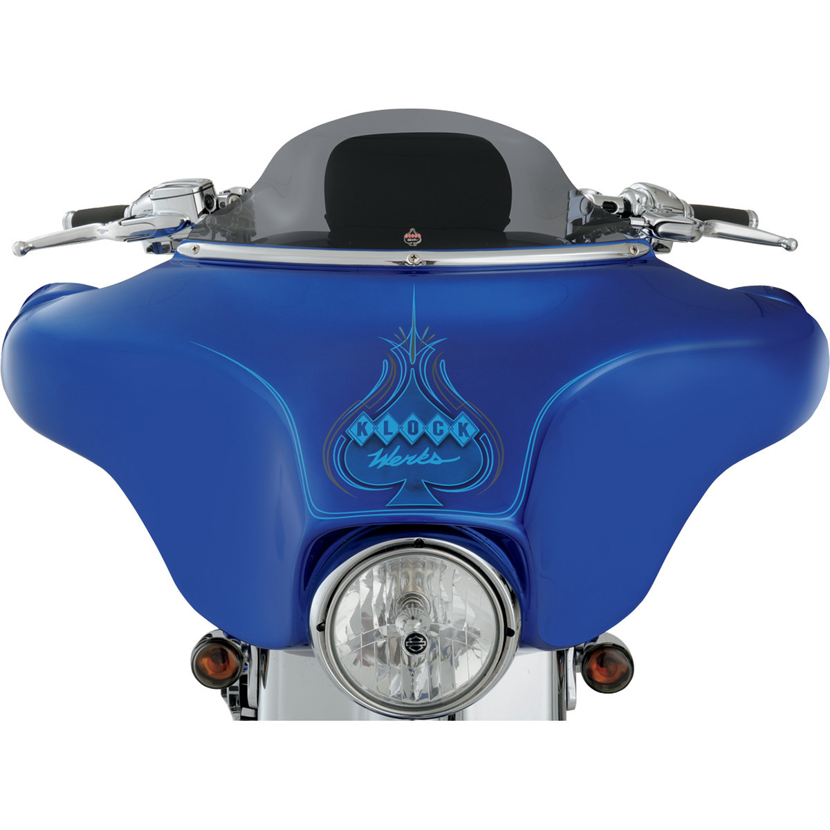 Klock Werks #KWW-01-0199 - Flare® Windshield - 6-1/2" - Smoke - '96-'13 FLH