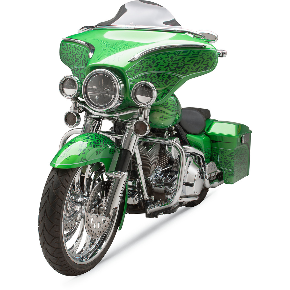 Klock Werks #KWW-01-0199 - Flare® Windshield - 6-1/2" - Smoke - '96-'13 FLH