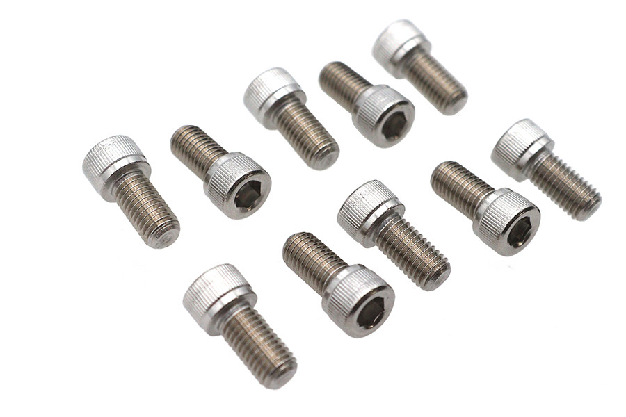 V-Twin #05690052 - 1/4 inch-28 x 1/2 inch Socket Cap Screw Stainless Steel