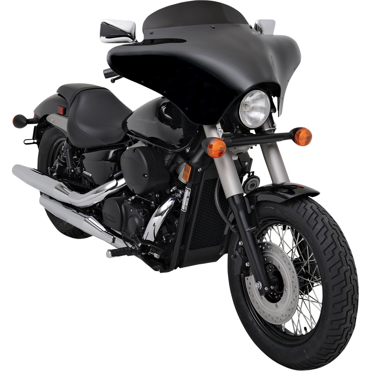 Memphis Shades #MEP8501 - Fairing Shield - 5" - Black