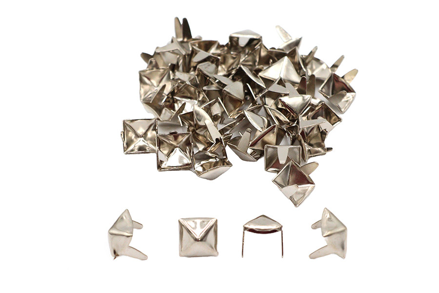 Standard Rivet #631 - 3/8 inch Pyramid Saddlebag Spots Bright Nickel