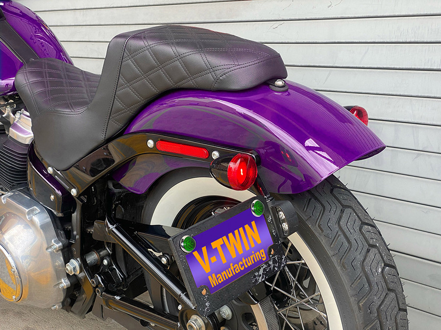 V-Twin - License Plate Frame Reflectors Green Glass