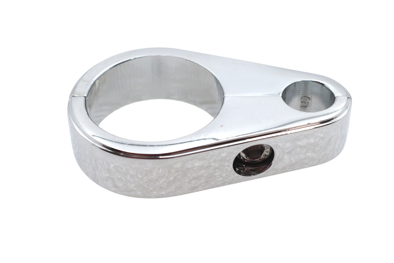 V-Twin - Chrome Clutch Cable Clamp 1-1/8 inch