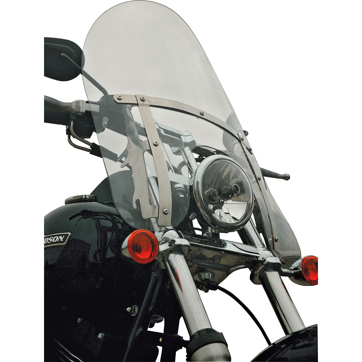 Klock Werks #KWW-02-0223 - Billboard Flare® Windshield - 18" - Clear - '88-'25 FX/FXR/XL