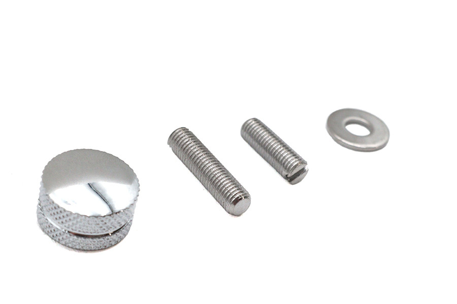 V-Twin #74547 - Seat Mount Knob Knurled Chrome