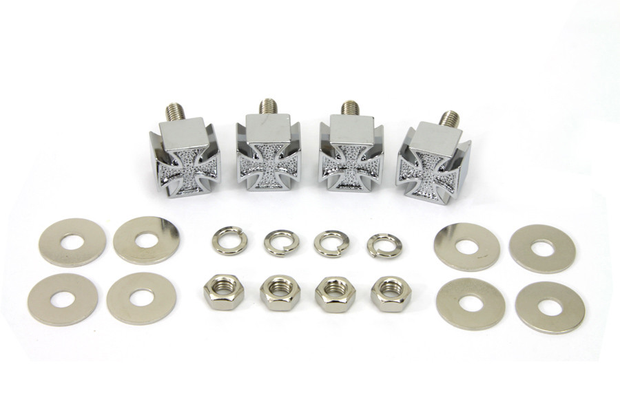 V-Twin #O91-6817C(4) - Krommet Maltese Type Chrome