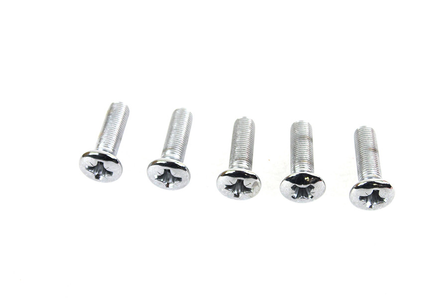 Colony #2005-CHR-5PK - 3/8 inch-24 x 1-1/4 inch Countersunk Screw Chrome