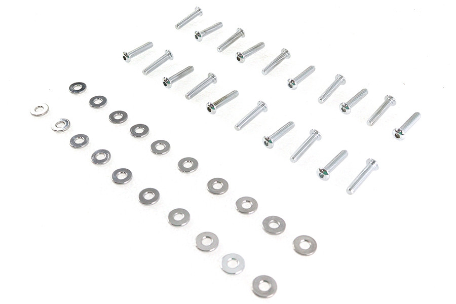 Colony - M8 Rocker Box Cover Allen Screw Kit Chrome