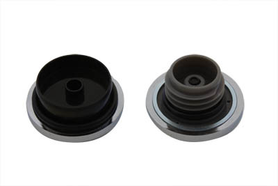 Wyatt Gatling #03-0341 - Maltese Style Vented and Non-Vented Billet Gas Cap Set