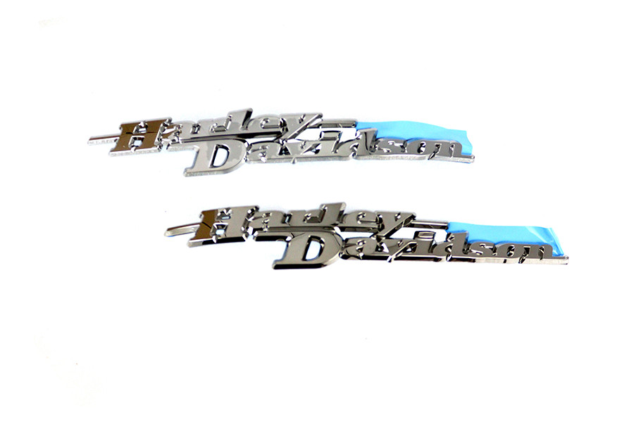 V-Twin - Factory Style Tank Emblem Set Chrome