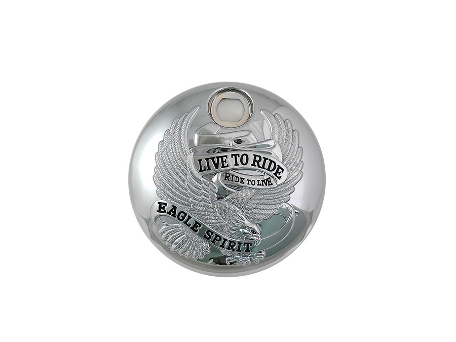 Wyatt Gatling #78000 - Chrome with  inchLive to Ride inch FLT Fuel Tank Console Doo