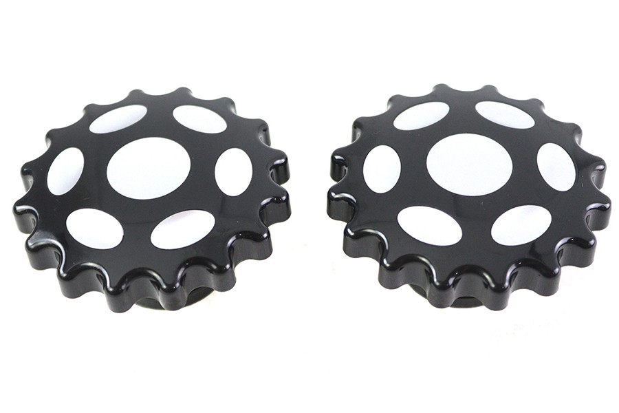 Wyatt Gatling #78093B - Sprocket Gas Cap Vented and Non-Vented Black