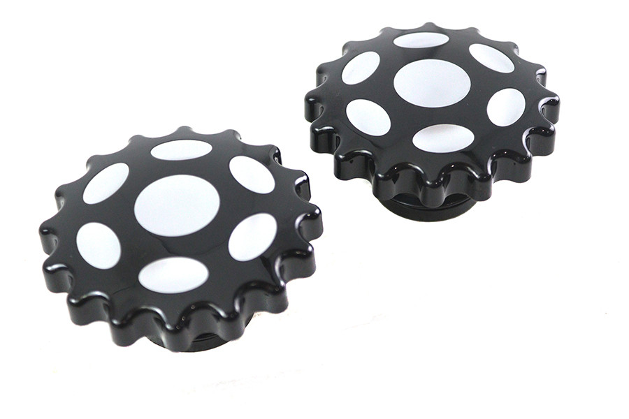 Wyatt Gatling #78093B - Sprocket Gas Cap Vented and Non-Vented Black