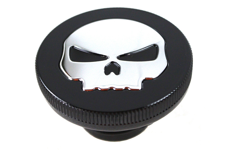Wyatt Gatling #78575RB - Black Skull Style Vented Gas Cap