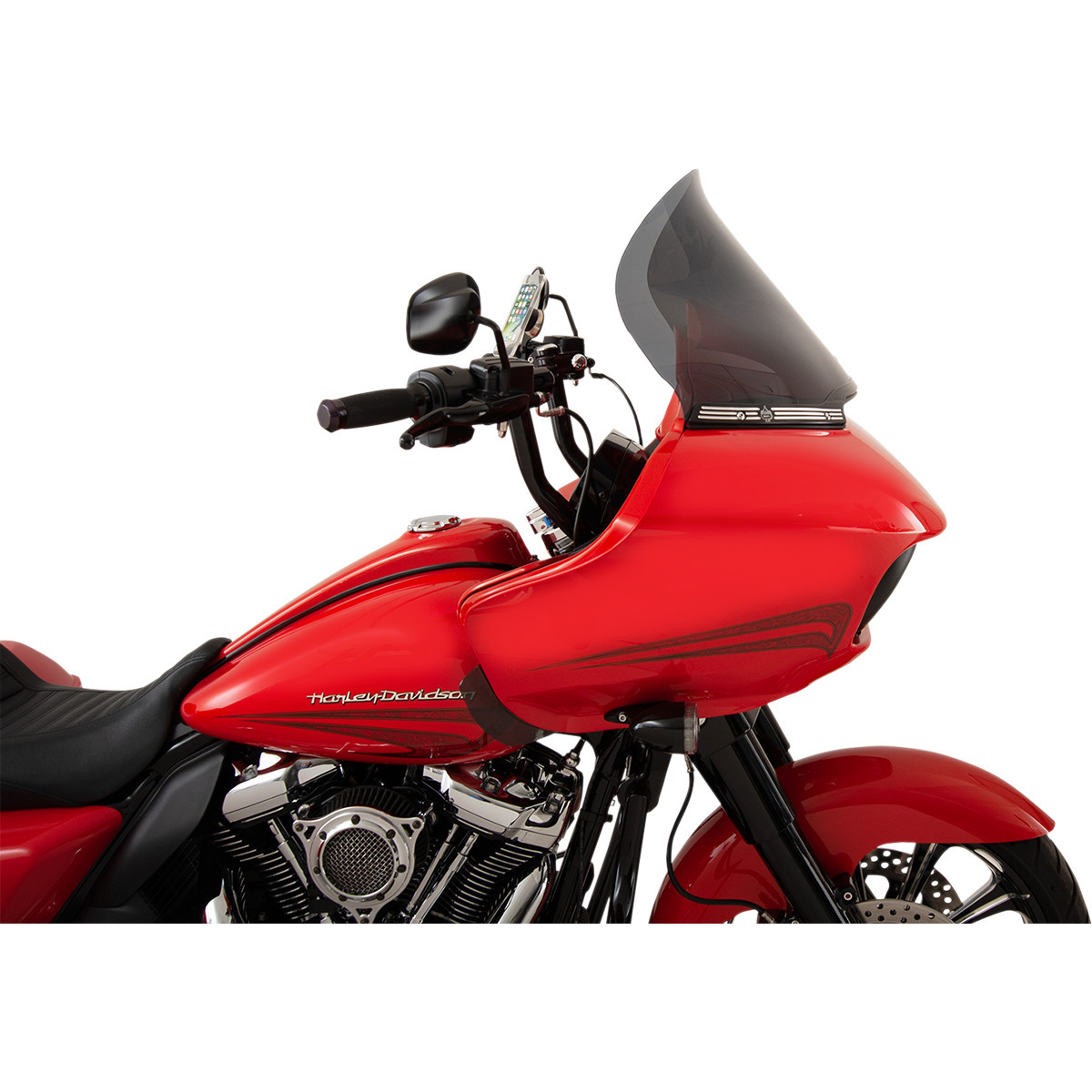 Klock Werks #KWW-01-0315 - Pro-Touring Flare® Windshield - 15" - Dark Smoke - '15-'25 FLTR