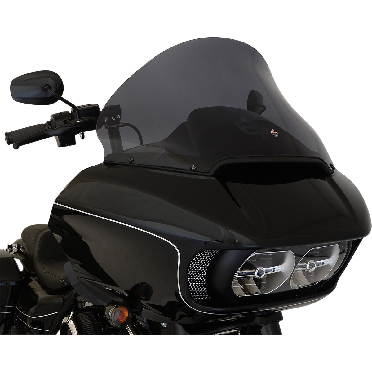 Klock Werks #KWW-01-0315 - Pro-Touring Flare® Windshield - 15" - Dark Smoke - '15-'25 FLTR